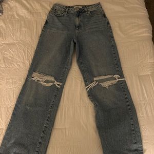 Garage Wide Leg Ripped jeans